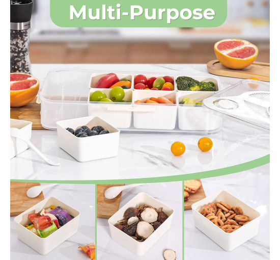 Контейнер для закусок Luxear с 8 отделениями (6057)