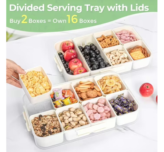 Коробка для снеків Luxear з 14 відділеннями 2 комплекти (6056)