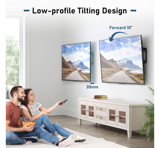 Кронштейн BONTEC для настенного крепления телевизора с диагональю 26-65 дюймов (6096)