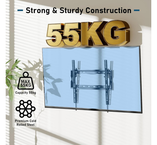 Кронштейн BONTEC для настенного крепления телевизора с диагональю 26-65 дюймов (6096)