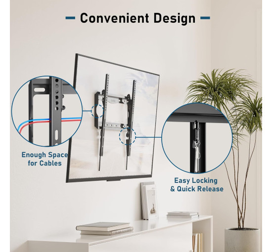 Кронштейн BONTEC для настенного крепления телевизора с диагональю 26-65 дюймов (6096)