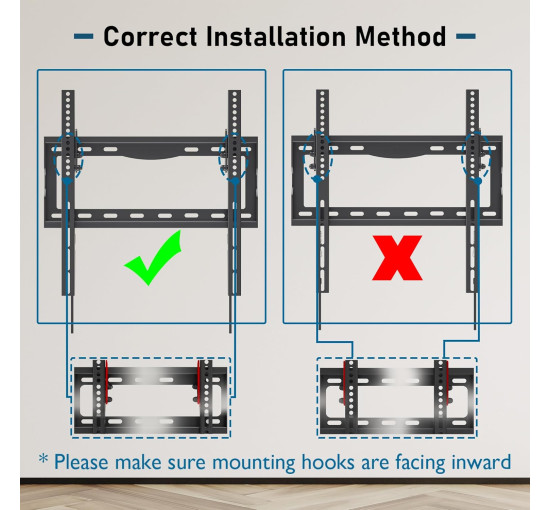 Кронштейн BONTEC для настенного крепления телевизора с диагональю 26-65 дюймов (6096)