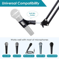 Мікрофонна стійка YOUSHARES сумісний із Blue Yeti/HyperX QuadCast чорний (6015)