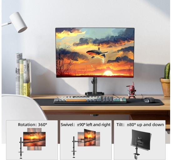 Кронштейн-подставка Bracwiser для монитора и компьютерных экранов 16 дюйма высотой (6027)