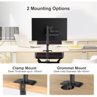 Кронштейн-підставка Bracwiser для монітора та комп'ютерних екранів 16 дюйма заввишки (6027)