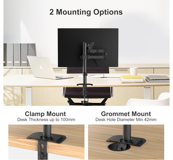 Кронштейн-подставка Bracwiser для монитора и компьютерных экранов 16 дюйма высотой (6027)