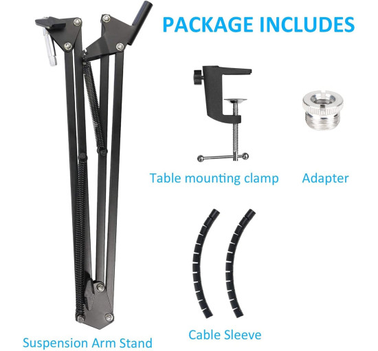 Микрофонный кронштейн YOUSHARES совместимый HyperX QuadCast (6008)