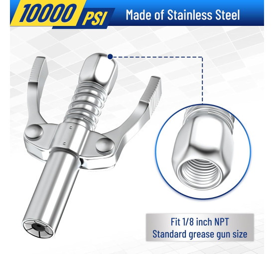 Набір CarBole з 5 аксесуарів для мастильного пістолета 10000 PSI (6044)