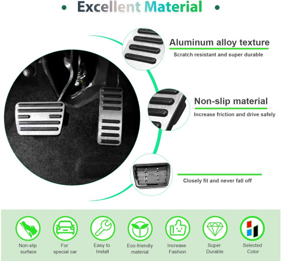 Накладки GAFAT на педали акселератора и тормоза для MG ZS/MG HS/MG 5/MG Marvel R (6074)