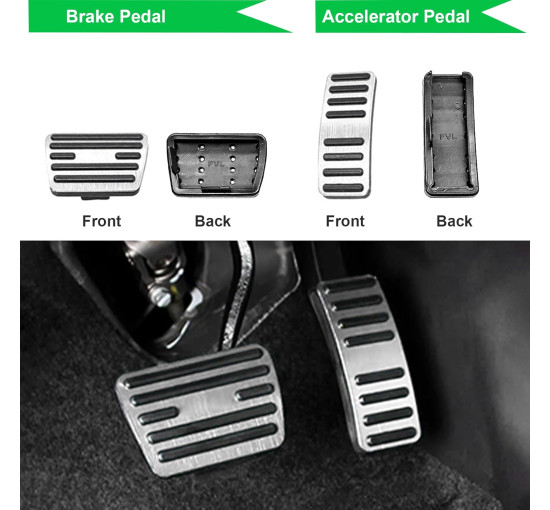 Накладки GAFAT на педали акселератора и тормоза для MG ZS/MG HS/MG 5/MG Marvel R (6074)