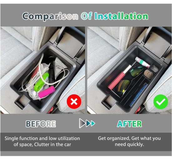 Органайзер для підлокітника GAFAT сумісний із Renault Megane E-Tech/Scenic E-Tech 2022-2024 (6087)