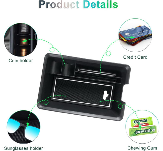 Органайзер для підлокітника GAFAT сумісний із Renault Megane E-Tech/Scenic E-Tech 2022-2024 (6087)