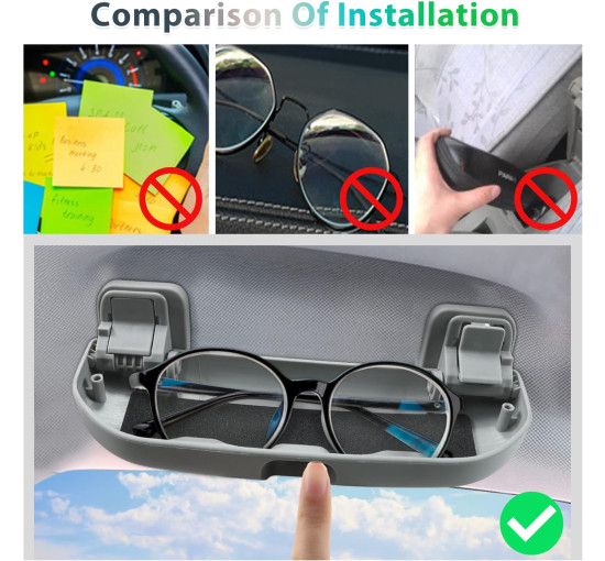 Органайзер GAFAT для хранения очков совместим с Peugeot 308 508 SW GT Hybrid 2014-2025 серый (6101)