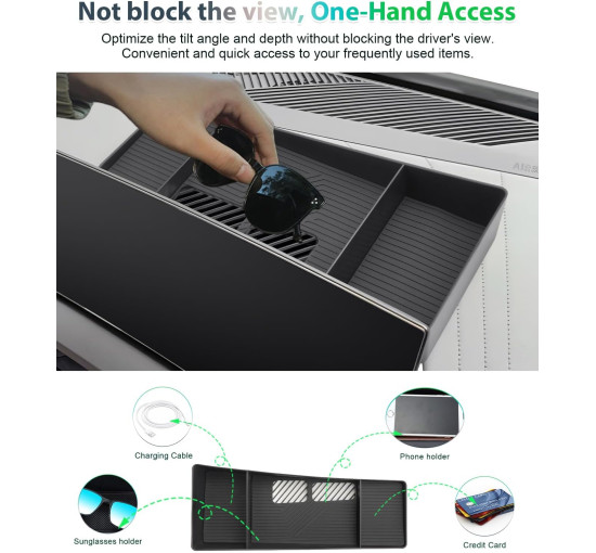 Органайзер GAFAT для хранения в центральной консоли совместимый с BMW X3 G45 2025-2026 (6104)