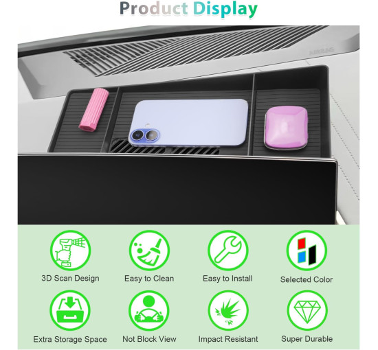 Органайзер GAFAT для хранения в центральной консоли совместимый с BMW X3 G45 2025-2026 (6104)