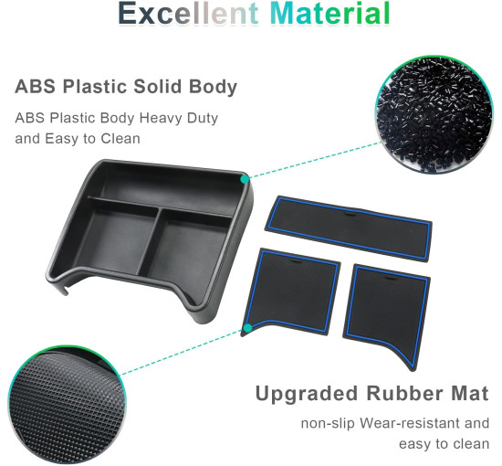 Органайзер GAFAT для нижньої частини центральної консолі для Volkswagen VW ID.4 синій (6086)