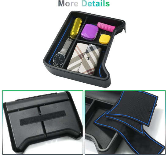 Органайзер GAFAT для нижньої частини центральної консолі для Volkswagen VW ID.4 синій (6086)