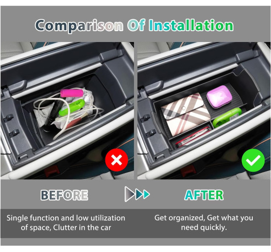 Органайзер GAFAT для центральной консоли совместимо с VW ID.7 2024 2025 (6089)