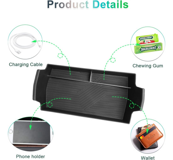 Органайзер GAFAT для центральной консоли совместимо с VW ID.7 2024 2025 (6089)