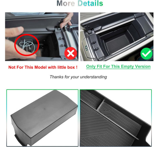 Органайзер GAFAT для центральной консоли совместимо с VW ID.7 2024 2025 (6089)