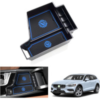 Органайзер GAFAT для центральної консолі Volvo XC60 XC90 V60 S60 V90 S90 2017-2024 синій (6085)