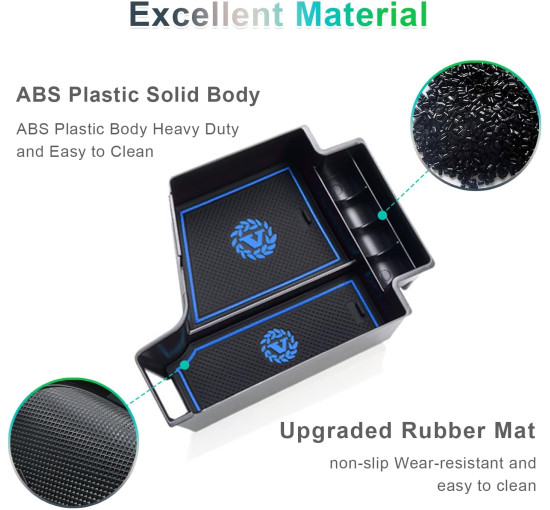 Органайзер GAFAT для центральної консолі Volvo XC60 XC90 V60 S60 V90 S90 2017-2024 синій (6085)