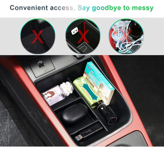 Органайзер центральної консолі Dacia Spring 2023 чорний (6081)