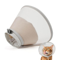 Нашийники для відновлення собак та котів після операції розмір M сірий (6091)