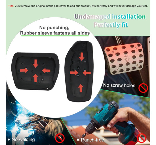 Подножки для педалей акселератора GAFAT Renault Clio 5 Captur 2 Arkana Megane E-Tech (6075)