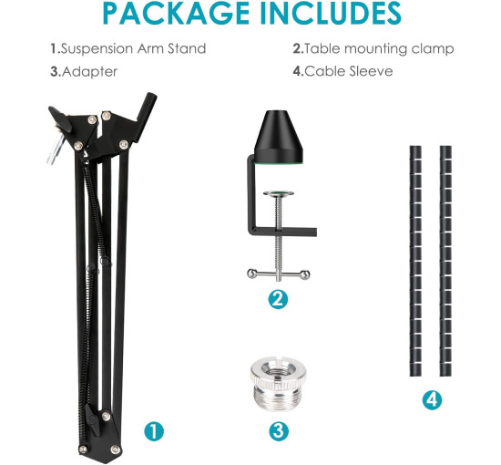 Подставка для микрофона Youshares совместимая с HyperX QuadCast (6017)