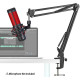 Подставка для микрофона YOUSHARES совместимс HyperX QuadCast Boom Arm черный (6018)