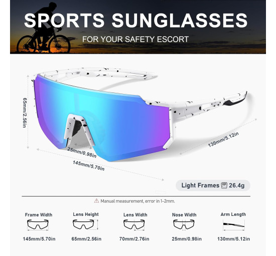 Поляризовані спортивні сонцезахисні окуляри Suoso (6066)