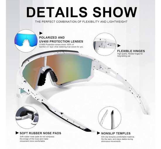 Поляризовані спортивні сонцезахисні окуляри Suoso (6066)