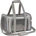 Портативная мягкая переноска для домашних животных серый (6097)