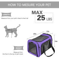 Портативная мягкая переноска для домашних животных синий (6098)