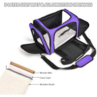 Портативна м'яка переноска для домашніх тварин синій (6098)