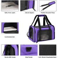 Портативна м'яка переноска для домашніх тварин синій (6098)