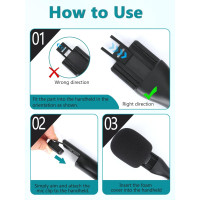 Ручка для петличного мікрофону YOUSHARES сумісна з DJI Mini чорний (6016)