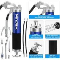 Ручной насос для смазки Pindex с муфтой синий (6030)