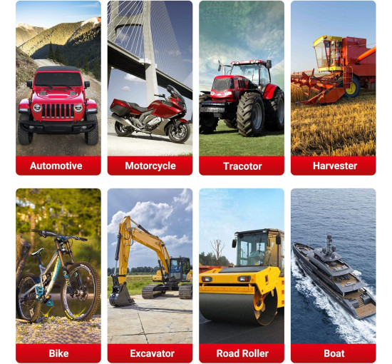 Мастильний шприц Pindex 8000 PSI червоний (6031)