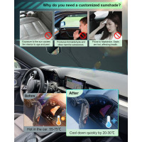 Сонцезахисний козирок GAFAT із захистом від УФ-випромінювання (6073)