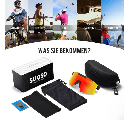 Спортивні сонцезахисні окуляри Suoso поляризовані UV400 (6065)