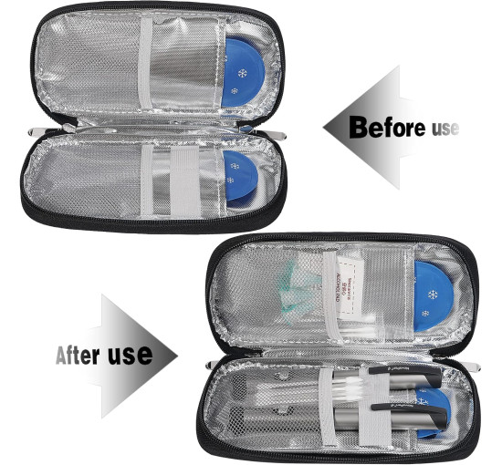 Сумка-холодильник для инсулина AYVANBER, черная (6004)