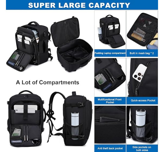 Сумка WENIG для ручной клади черный (6103)