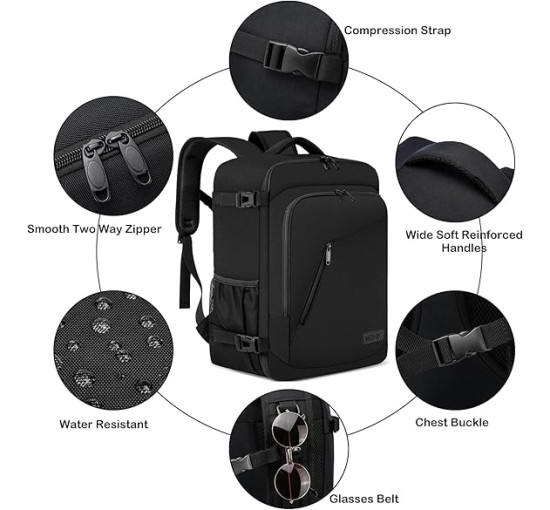 Сумка WENIG для ручной клади черный (6103)