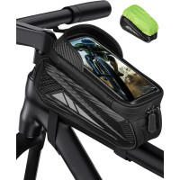 Водонепроницаемая велосипедная сумка Vitalismo на раму для смартфонов до 7 дюймов черный (6053)