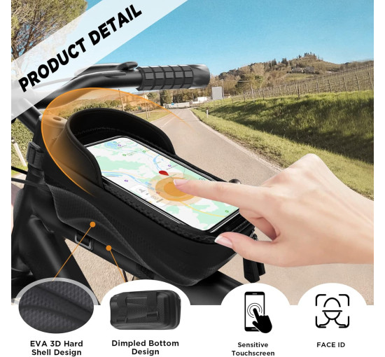 Водонепроникний тримач для телефону LEMEGO на велосипеді смартфони до 6,8 дюймів (6069)