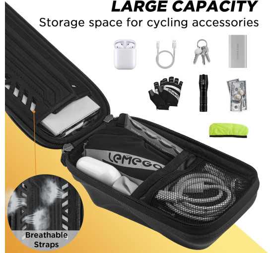 Водонепроникний тримач для телефону LEMEGO на велосипеді смартфони до 6,8 дюймів (6069)