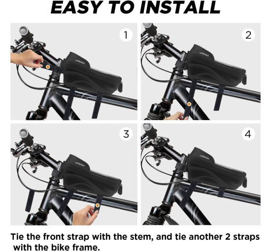 Водонепроникний тримач для телефону LEMEGO на велосипеді смартфони до 6,8 дюймів (6069)