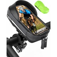 Водонепроникний тримач LEMEGO для телефону діагоналлю 4,7-7 дюймів на велосипед сірий (6070)